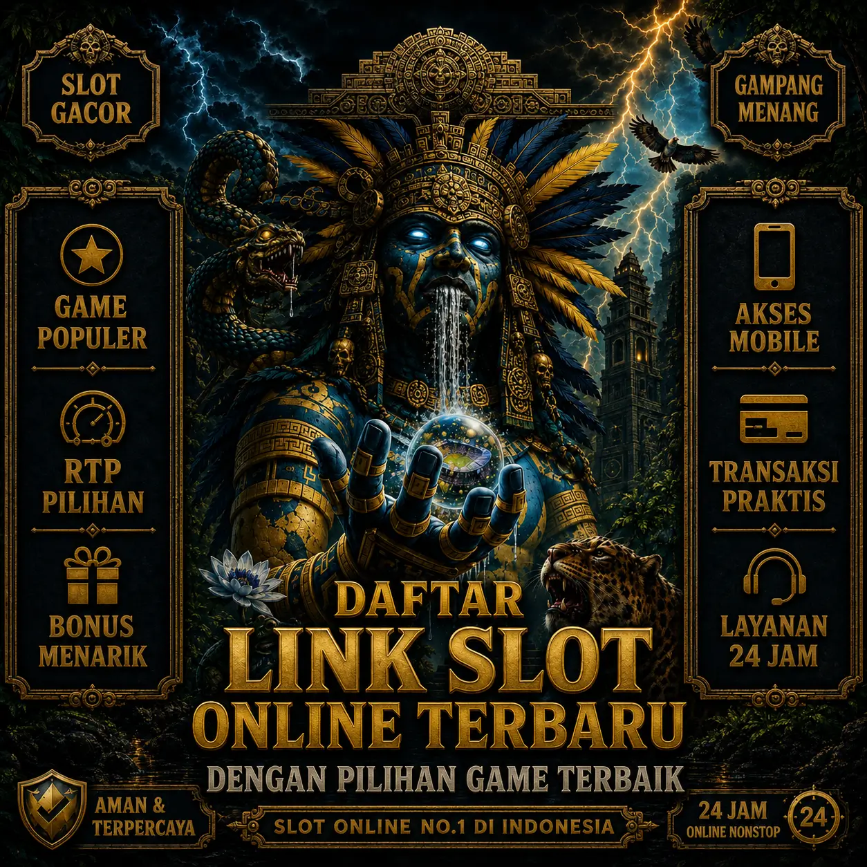 Poster Daftar Link Slot Online Terbaru